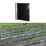 Siddhi 25 micron 400 meter Black and Silver Mulching Sheet | Suitable for Garden and Agriculture Purposes